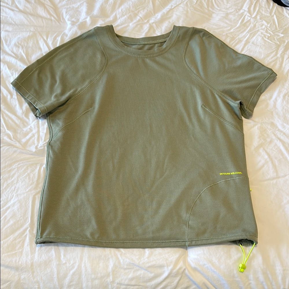 Women's Olive Green Lululemon shirt
